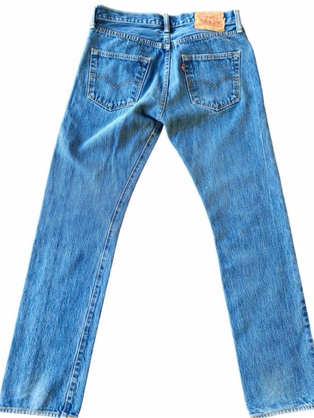 Vintage Levi’s 501 Straight Leg Faded Jeans 29×30 Iconic Button Fly